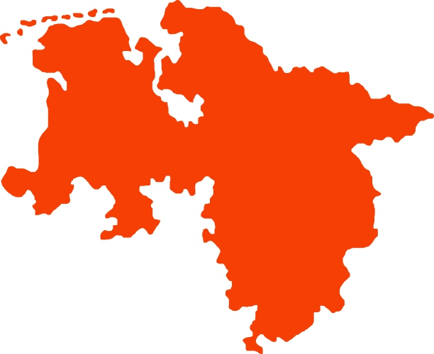 Niedersachsen Karte